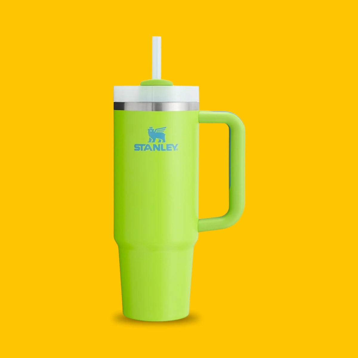 Quencher Tumbler with Lid & Straw, Bright Lime, 40 oz BayutStore