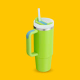 Quencher Tumbler with Lid & Straw, Bright Lime, 40 oz BayutStore