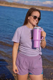 Quencher Tumbler with Lid and Straw, Lilac, 40oz BayutStore