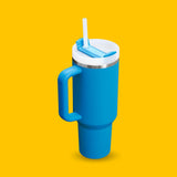 Quencher Tumbler with Lid and Straw Azure, 40oz BayutStore